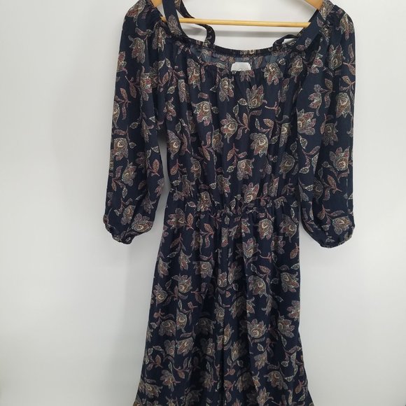 Blu Heaven floral dress jumpsuit on off shoulder S - Picture 1 of 9